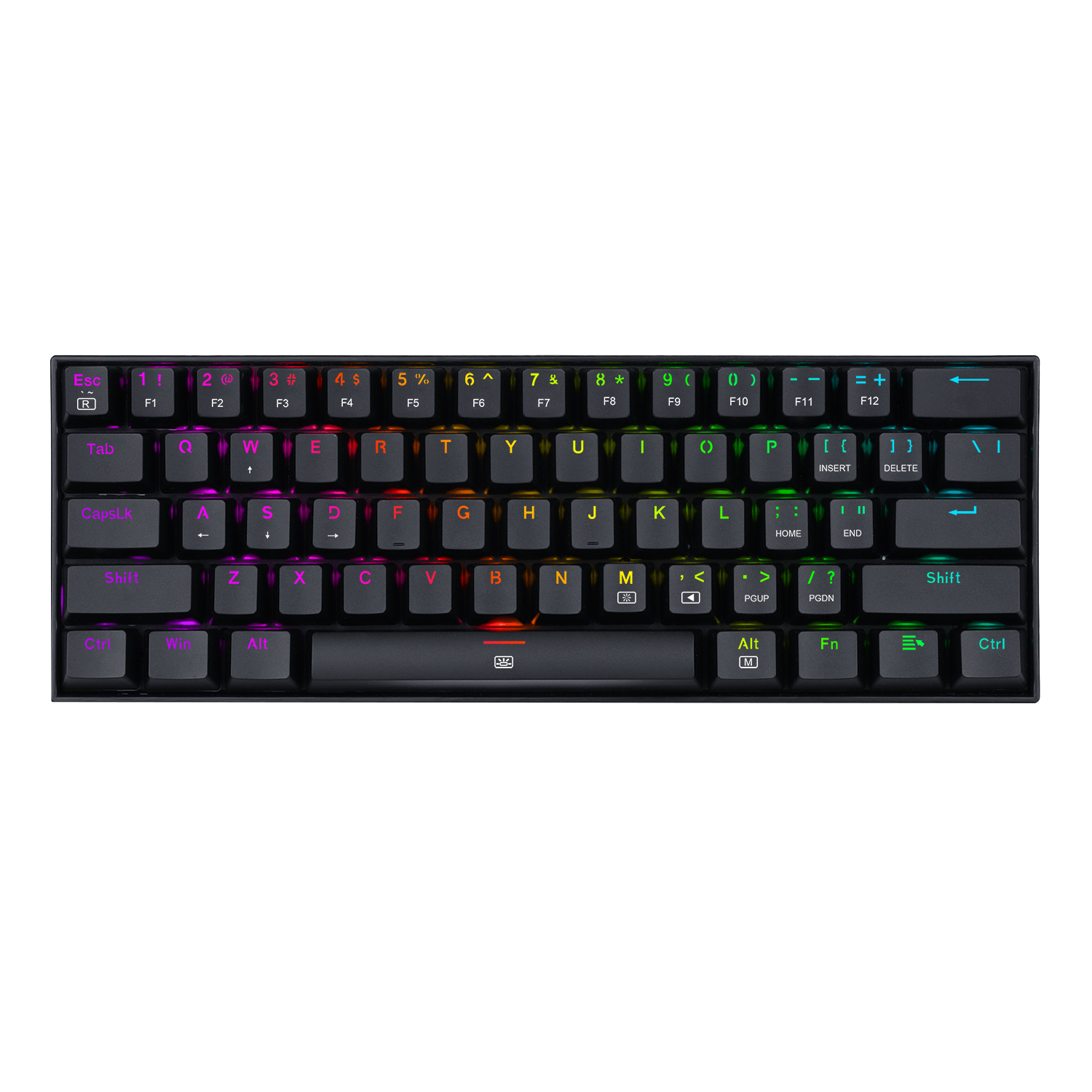 Teclado Redragon K630 Dragonborn Rgb Mecánico Switch Marrón