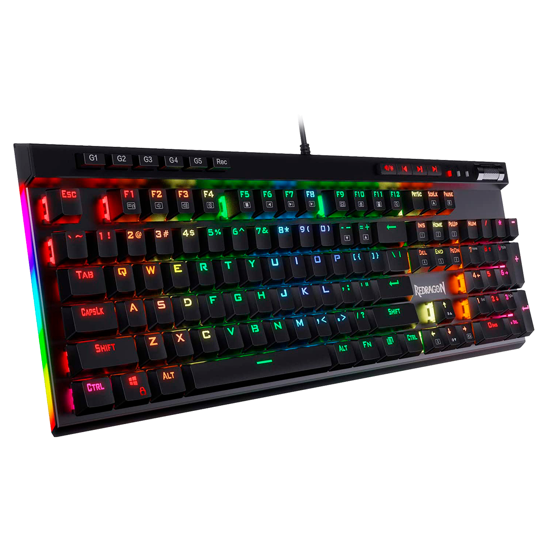 Teclado Redragon K580 Vata Pro Rgb Mecánico Usb Español Switch Marrón