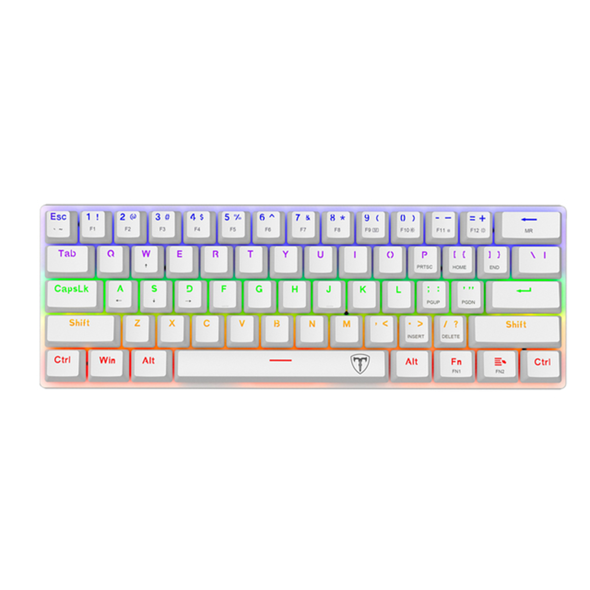 Teclado T-Dagger Arena Mecánico Blanco Usb Español Switch Marrón