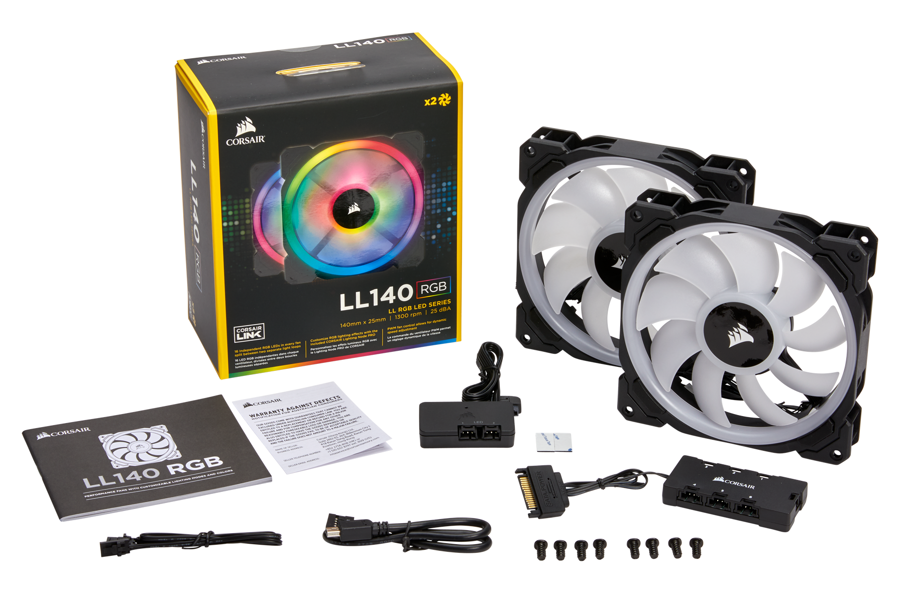 Ventilador Corsair  Ll140 Rgb Dual Pack 140 Mm