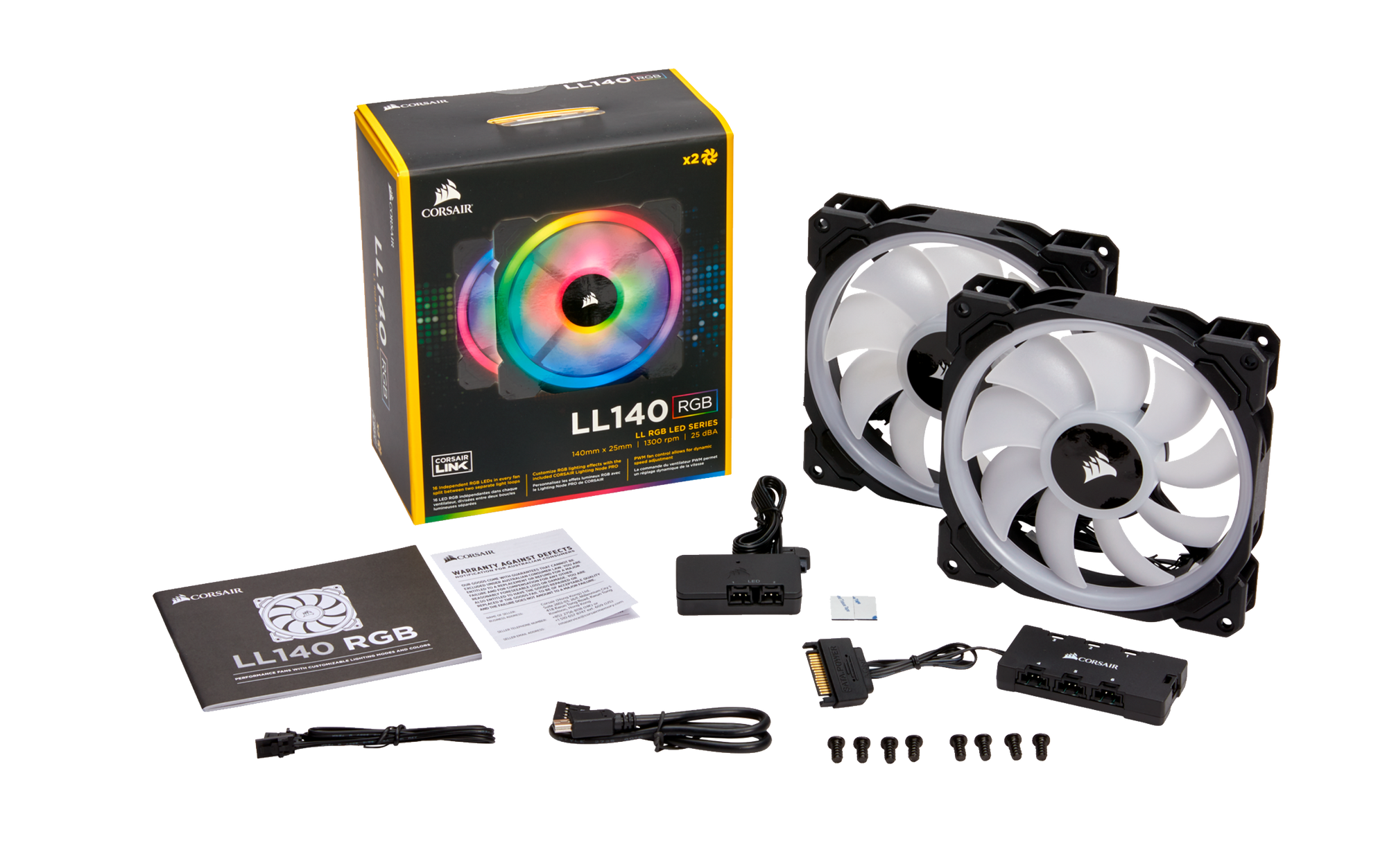 Ventilador Corsair  Ll140 Rgb Dual Pack 140 Mm