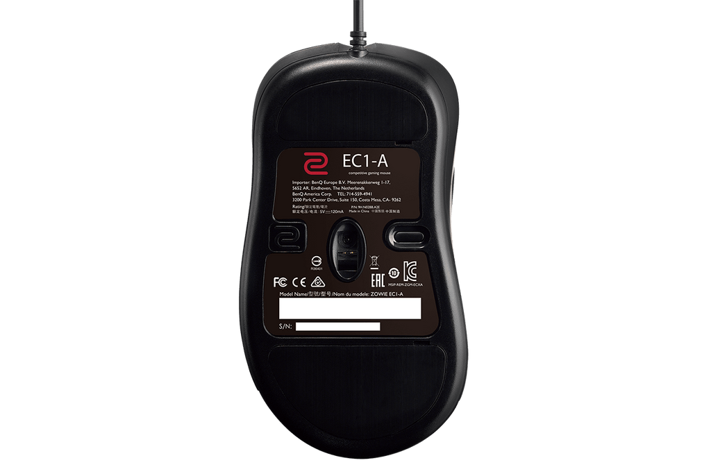 Mouse Benq Ec1-A Negro Cableado Usb 3.200 Dpi