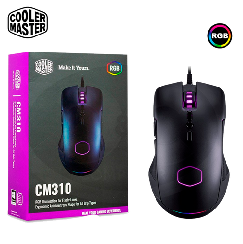 Mouse Cool Master Gm310 Óptico Rgb Negro 10.000 Dpi