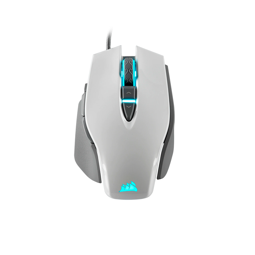 Mouse Corsair  M65 Rgb Elite Fps Blanco  18.000 Dpi
