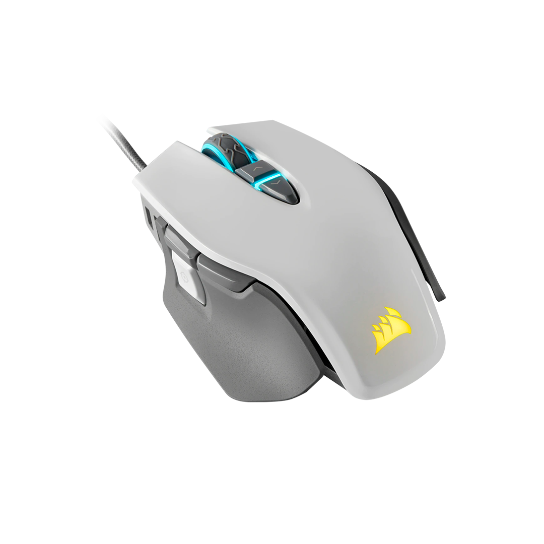 Mouse Corsair  M65 Rgb Elite Fps Blanco  18.000 Dpi