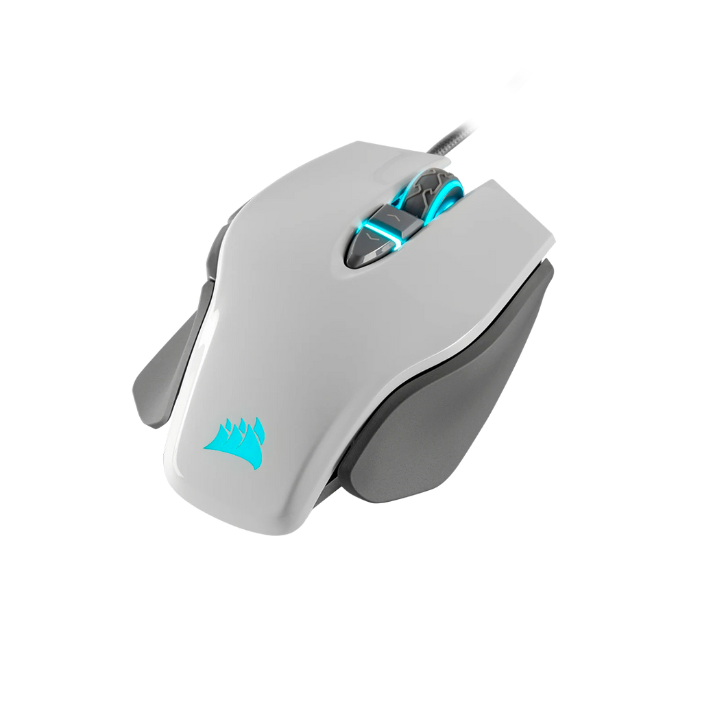 Mouse Corsair  M65 Rgb Elite Fps Blanco  18.000 Dpi