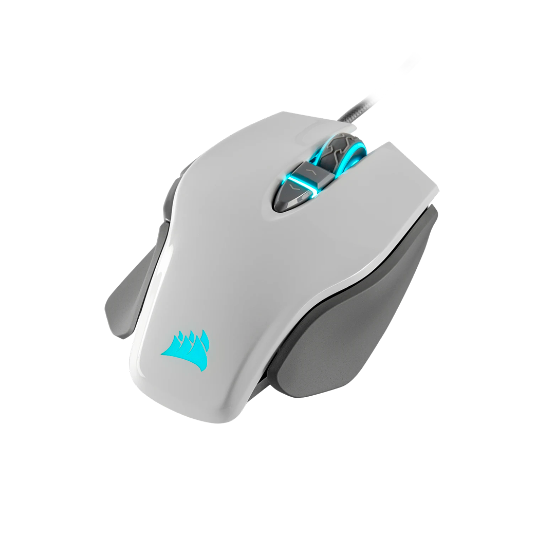 Mouse Corsair  M65 Rgb Elite Fps Blanco  18.000 Dpi