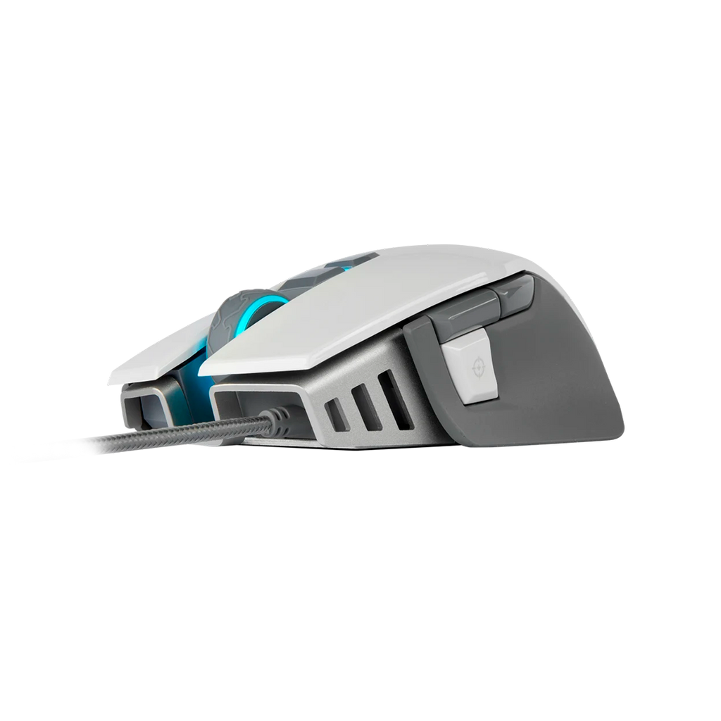 Mouse Corsair  M65 Rgb Elite Fps Blanco  18.000 Dpi