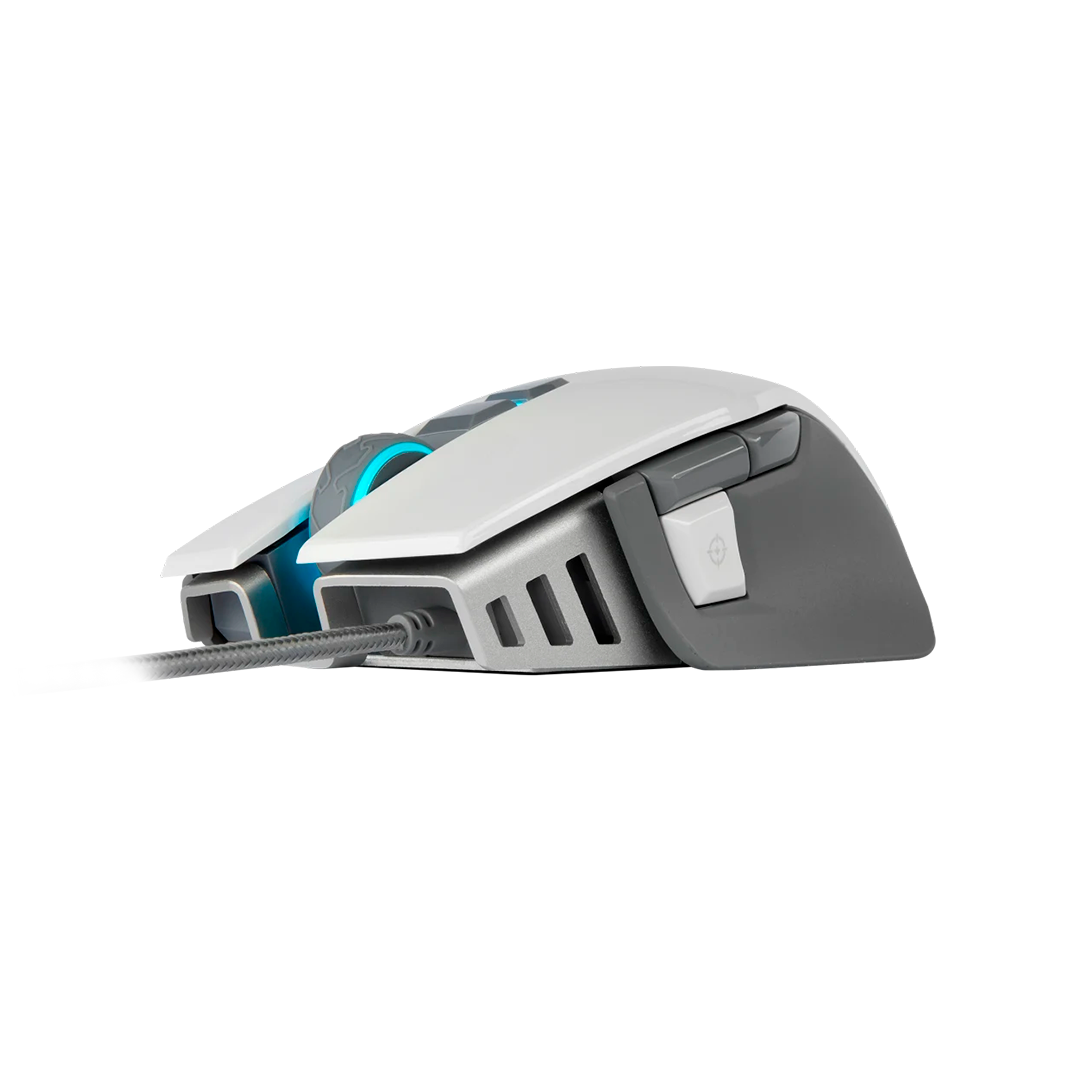 Mouse Corsair  M65 Rgb Elite Fps Blanco  18.000 Dpi