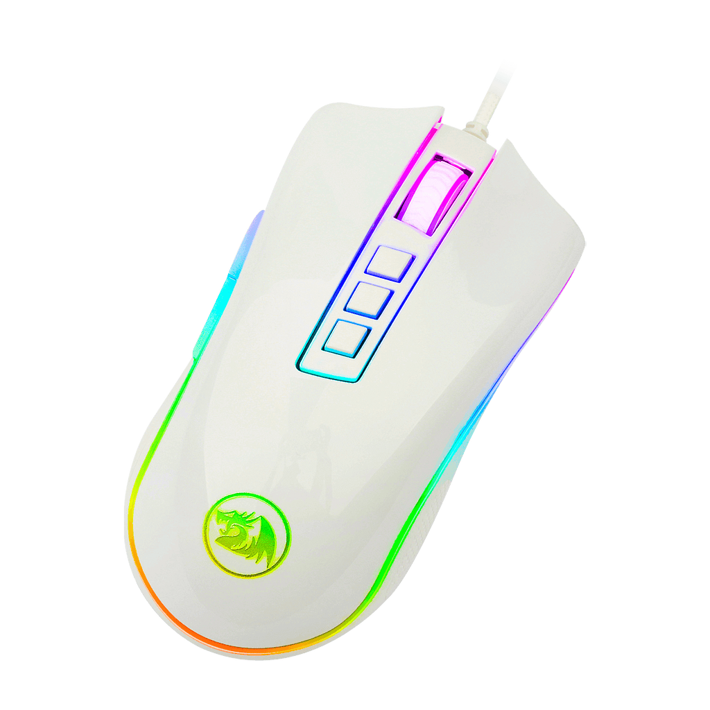 Mouse Redragon M711W Rgb Cobra Blanco 10.000 Dpi