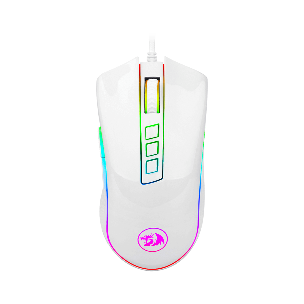 Mouse Redragon M711W Rgb Cobra Blanco 10.000 Dpi