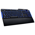 Teclado Azio Kb501 Membrana Usb Led Azul