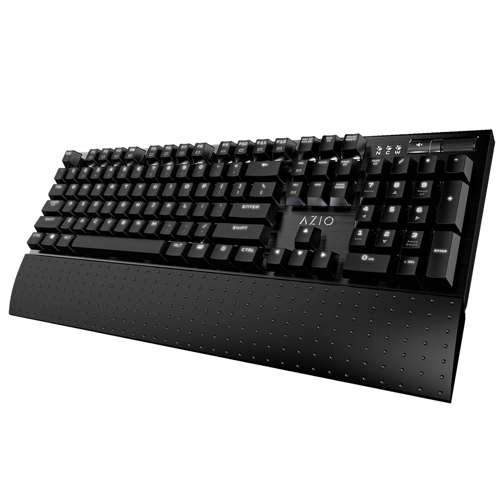 Teclado Azio Mgk1-K Mecánico Led Blanca Switch Marrón
