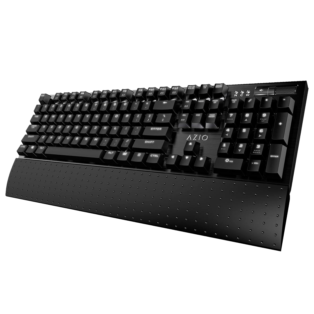 Teclado Azio Mgk1-K Mecánico Led Blanca Switch Marrón