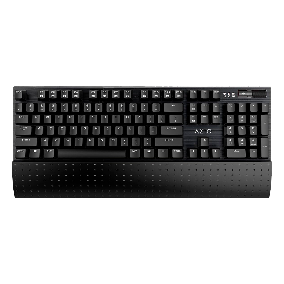 Teclado Azio Mgk1-K Mecánico Led Blanca Switch Marrón