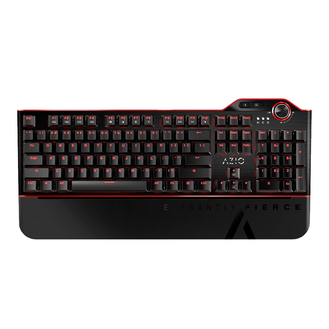 Teclado Azio Mgk-L80-02 Mecánico Led Roja  Switch Azul