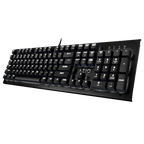 Teclado Azio Mk-Hue-Bk  Negro Mecánico Led Blanca  Switch Outemu Marron