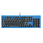 Teclado Azio Mk-Hue-Bu  Azul Mecánico Led Blanca  Switch Outemu Marron
