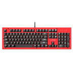 Teclado Azio Mk-Hue-Rd  Rojo Mecánico Led Blanca  Switch Outemu Marron