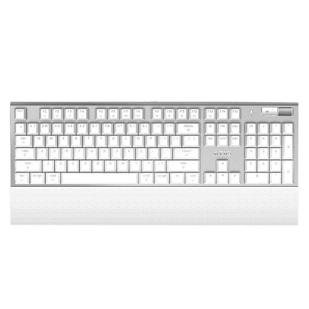 Teclado Azio Mk-Mac-Bt01 Mecánico Para Mac Led Blanca  Switch Marron