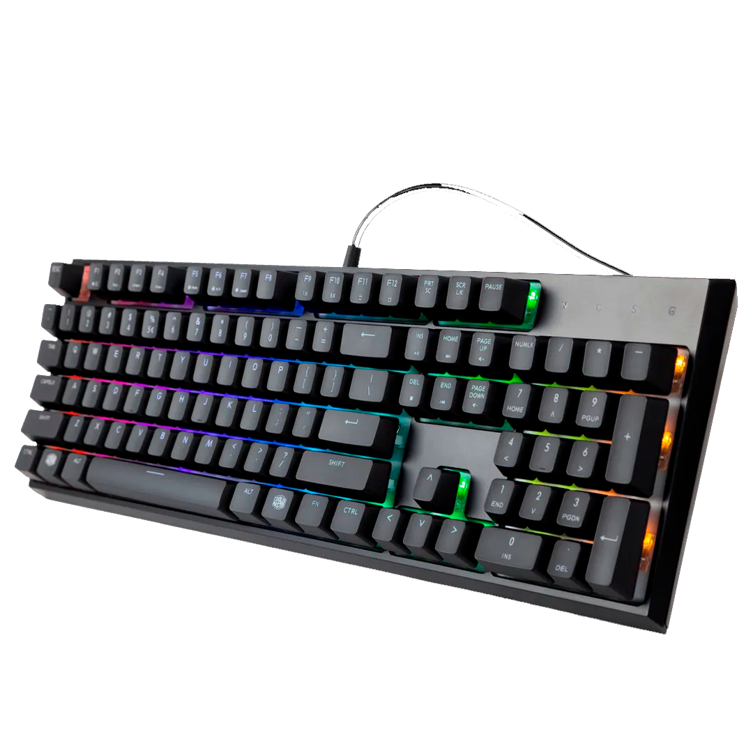 Teclado Cool Master Combo Masterset Ms120 Rgb Mecánico Ingles