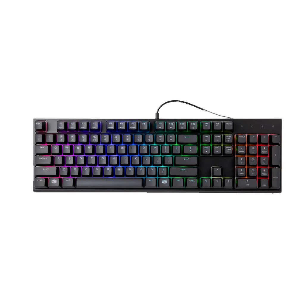 Teclado Cool Master Combo Masterset Ms120 Rgb Mecánico Ingles