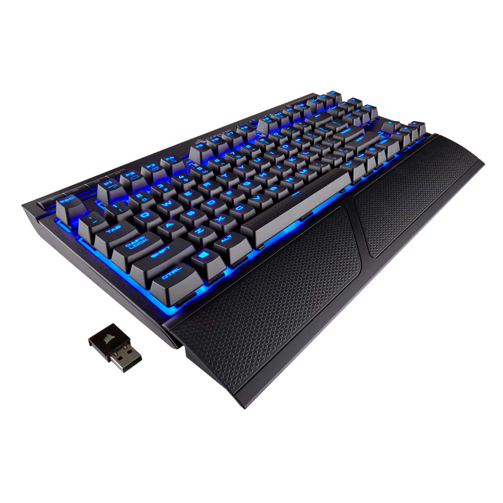 Teclado Corsair  K63 Led Azul Mecánico Inalámbrico Cherry Mx Rojo