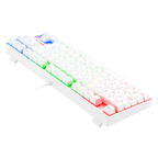 Teclado Redragon K552W Kumara Rgb Blanco Mecánico Español Switch Azul