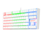 Teclado Redragon K552W Kumara Rgb Blanco Mecánico Español Switch Azul