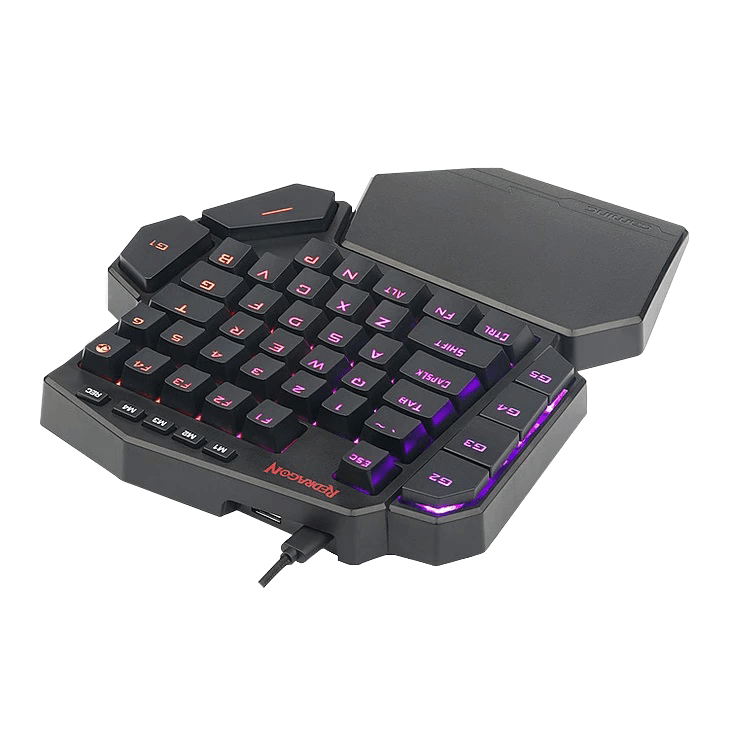 Teclado Redragon K585 Diti Rgb Mecánico Ingles Switch Marrón