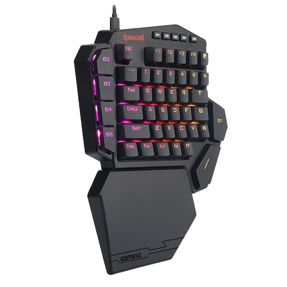 Teclado Redragon K585 Diti Rgb Mecánico Ingles Switch Marrón