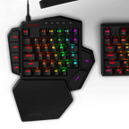 Teclado Redragon K585 Diti Rgb Mecánico Ingles Switch Marrón