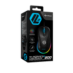 Mouse Sharkoon Light² 200 Rgb Optico Negro 16.000 Dpi