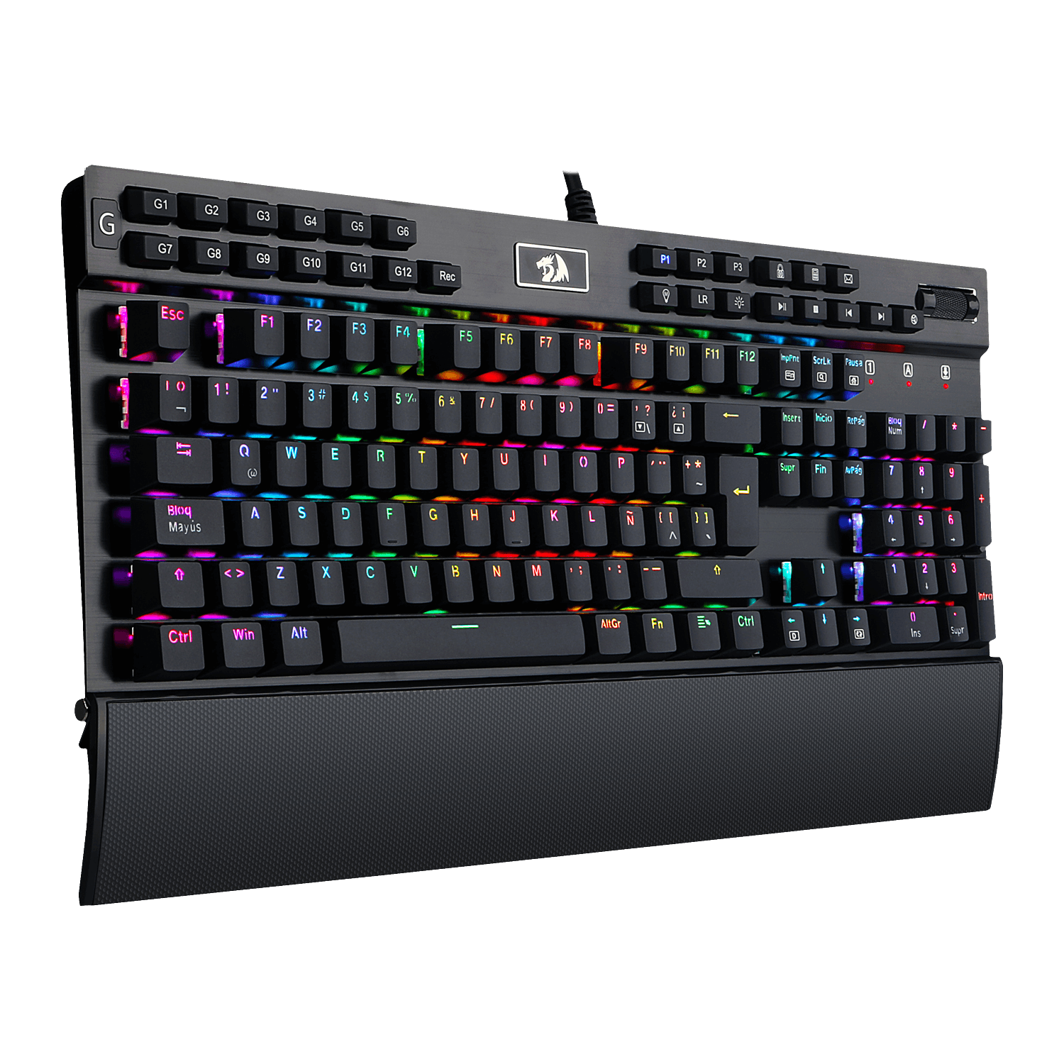 Teclado Redragon K550 Yama Rgb Mecánico  Español Switch Púrpura