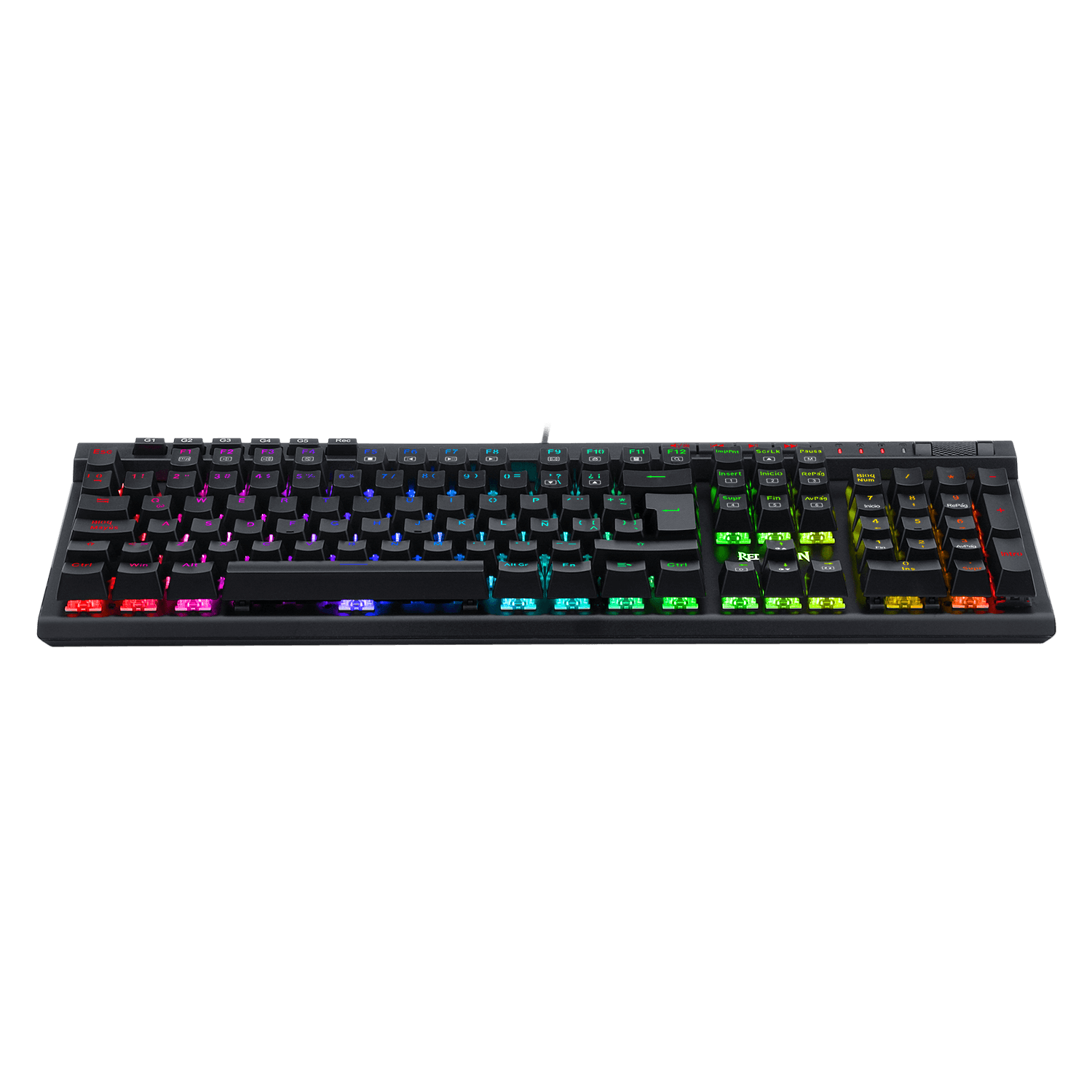 Teclado Redragon K580 Vata Pro Rgb  Mecánico Español Switch Rojo