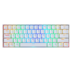 Teclado Redragon K530W Draconic Rgb  Blanco Mecánico Switch Marrón