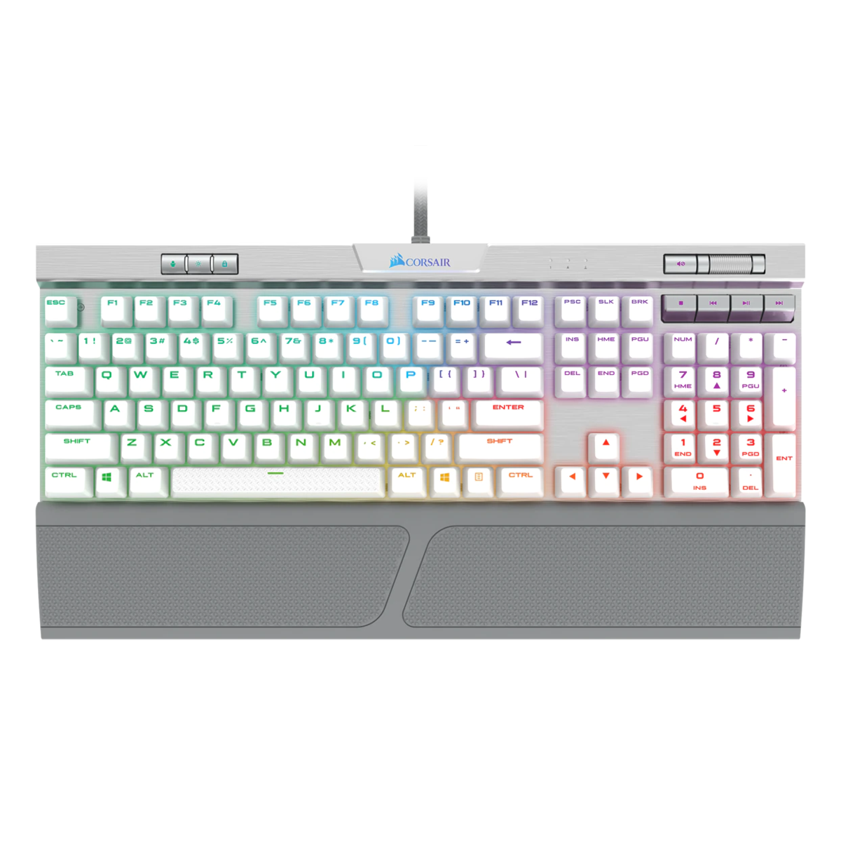 Teclado Corsair K70 Rgb Mk.2 Se Blanco Mecánico Switch Cherry Mx