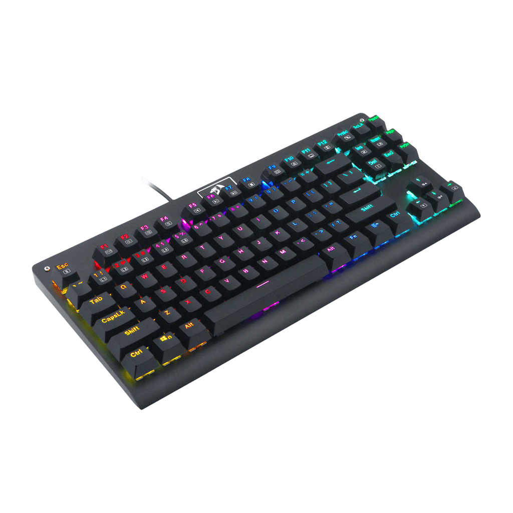 Teclado Redragon K568  Dark Avenger Rgb Mecánico Español Switch Rojo