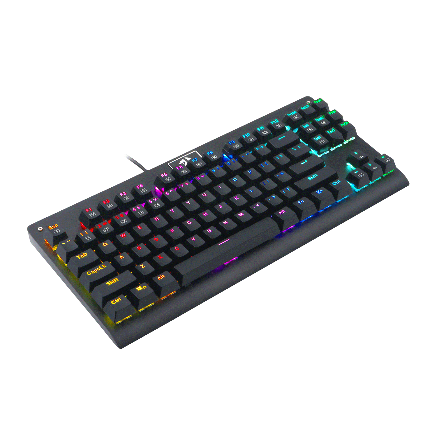 Teclado Redragon K568  Dark Avenger Rgb Mecánico Español Switch Rojo