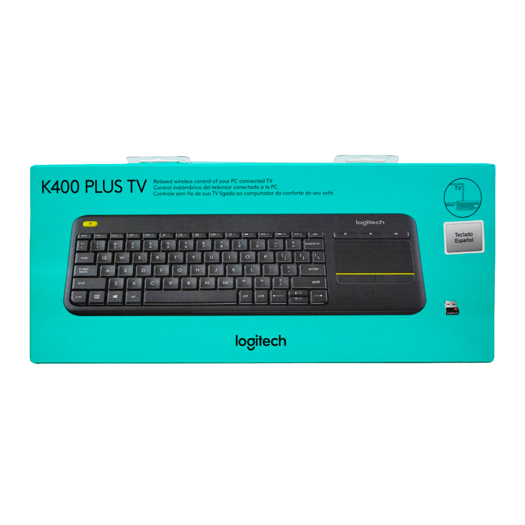 Teclado Logitech K400 Membrana Inalámbrico Touchpad Integrado