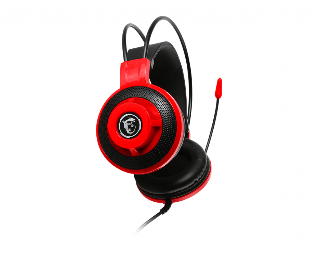 Audifono Msi Ds501 Gaming Negro/Rojo