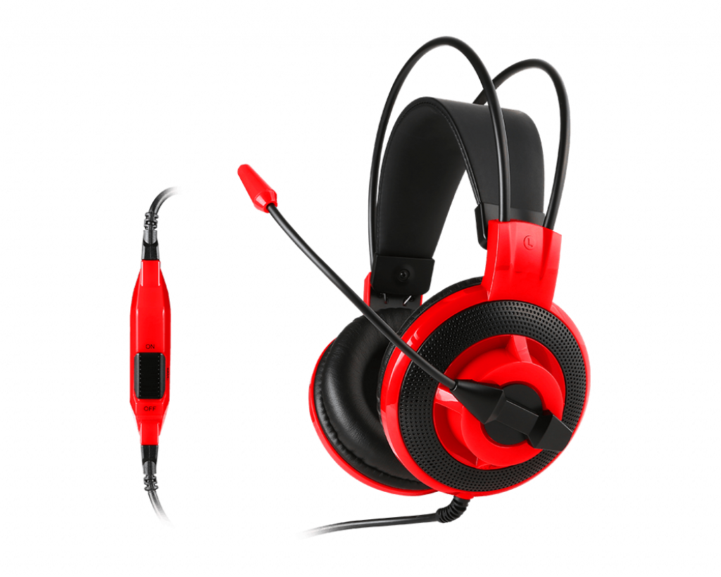 Audifono Msi Ds501 Gaming Negro/Rojo