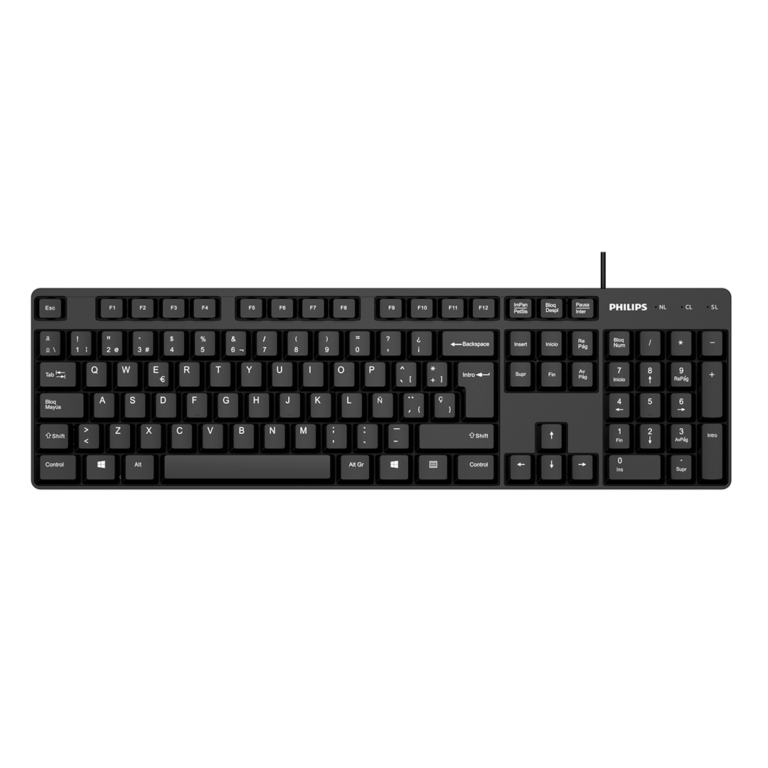 Teclado Philips  K254 Membrana Usb Español