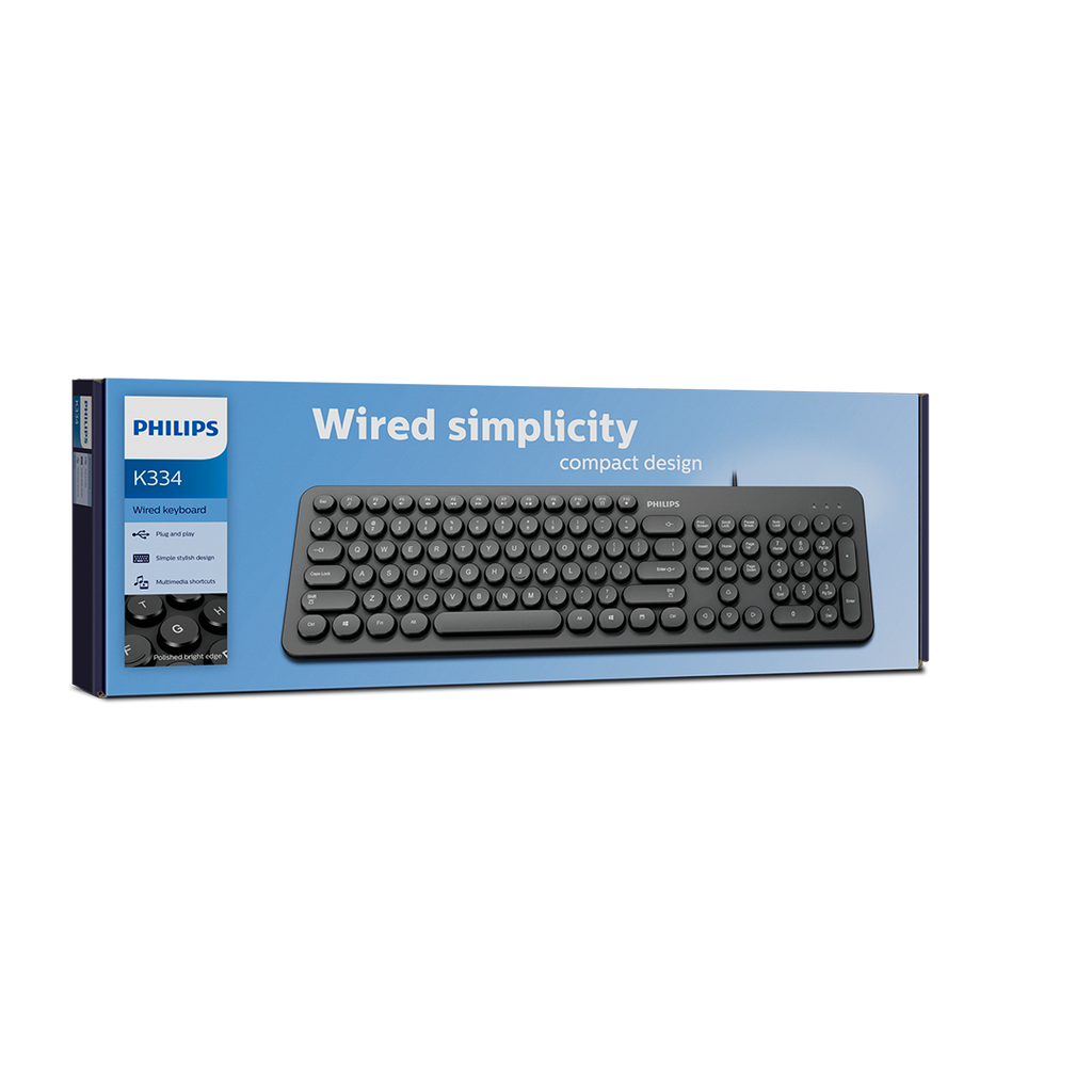 Teclado Philips  K334 Membrana Usb Español