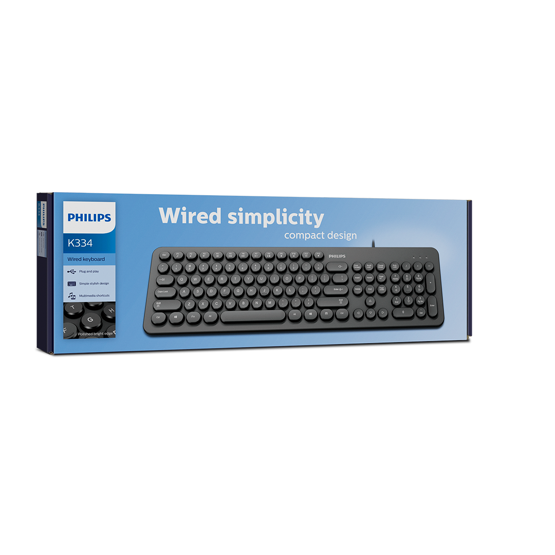 Teclado Philips  K334 Membrana Usb Español