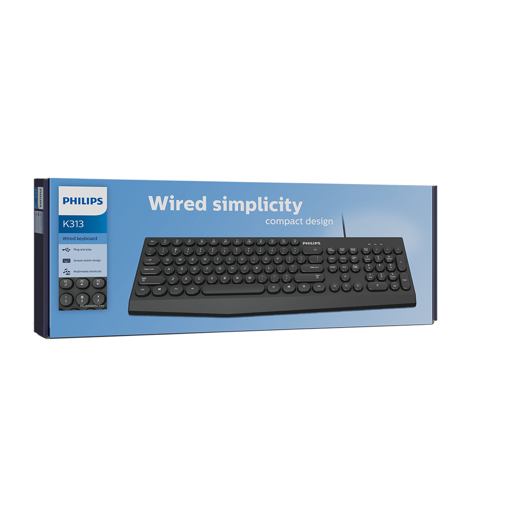 Teclado Philips K313 Membrana Usb Español