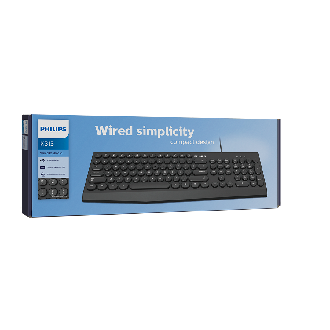 Teclado Philips K313 Membrana Usb Español