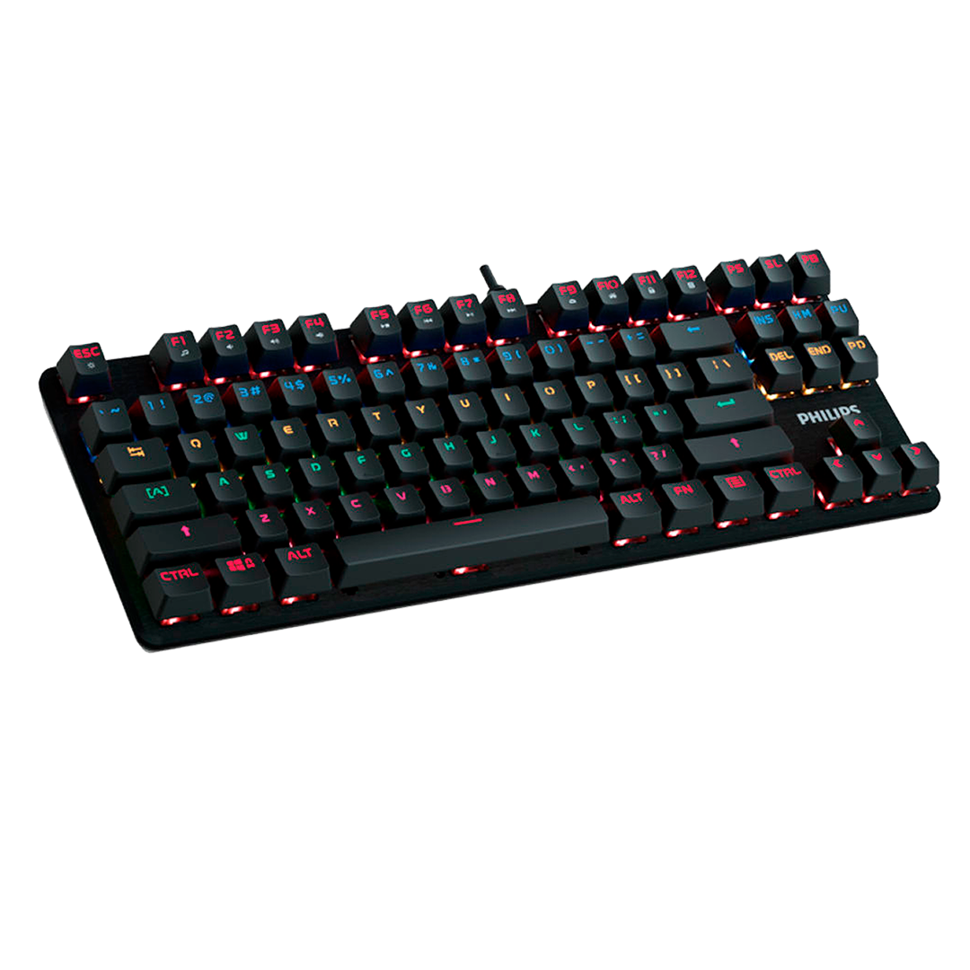 Teclado Philips G901 Mecánico Usb  Español Switch Azul