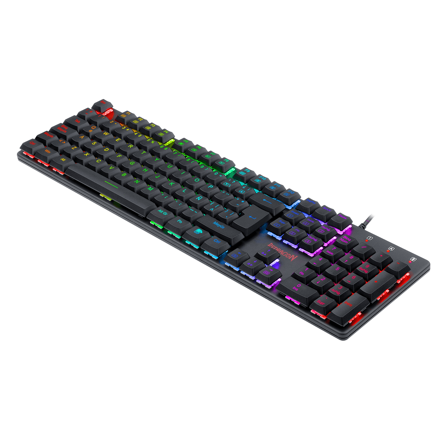 Teclado Redragon K589 Shrapnel Rgb Mecánico Usb Español Switch Rojo
