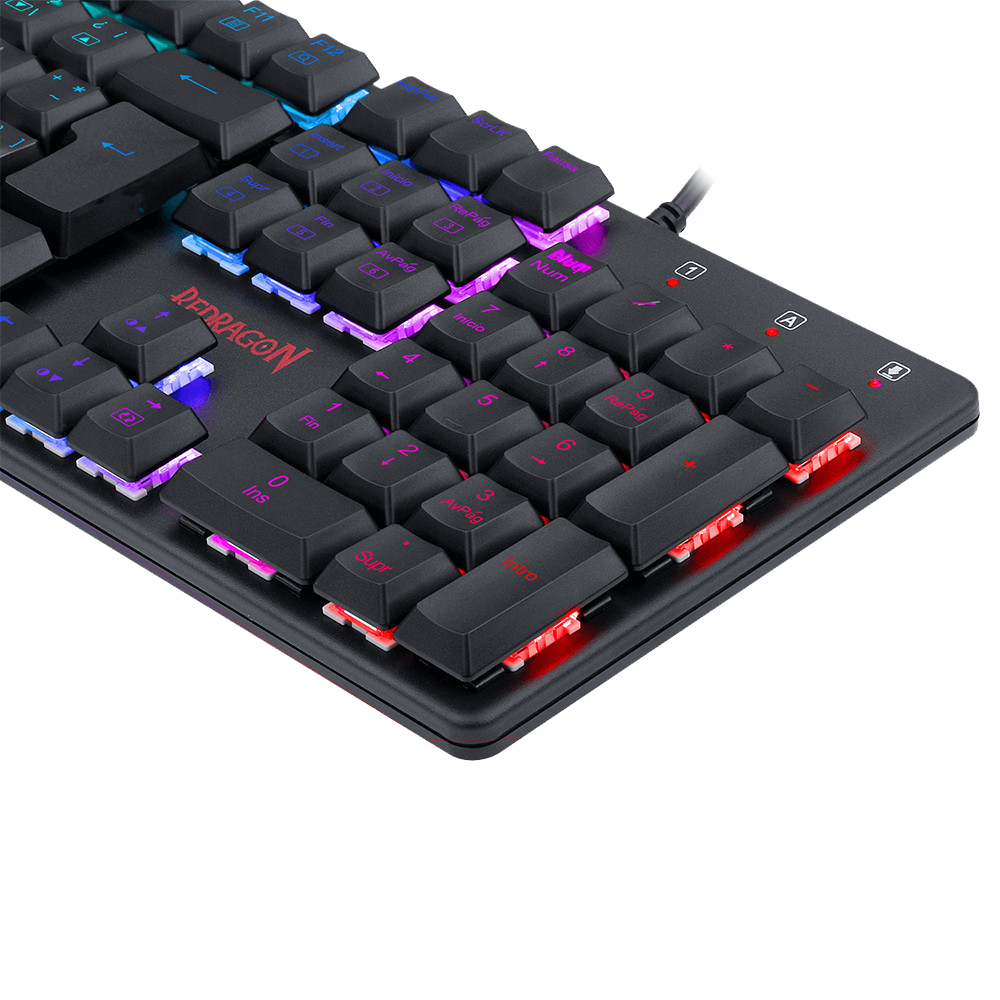 Teclado Redragon K589 Shrapnel Rgb Mecánico Usb Español Switch Rojo